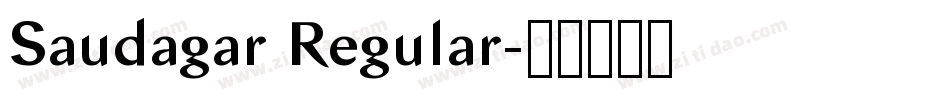 Saudagar Regular字体转换